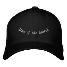 Anpassad Man of the Match-Hat Mästare Spelare Broderad Keps