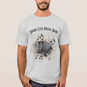 Anpassad Manar Accordion Player T-Shirt