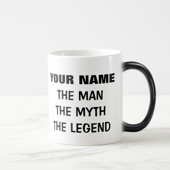 Anpassad Mannen myten legenden 11oz kontorsmugg Magisk Mugg (Höger)