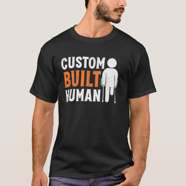 Anpassad mänsklig amputerad t shirt (Framsida)