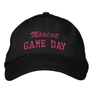 Anpassad maskot eller lagnamn för matchdagen broderad keps