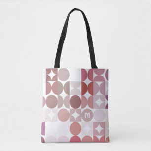 Anpassad Mauve Taupe Rodnad Rosa Retro Art Deco Mö Tygkasse