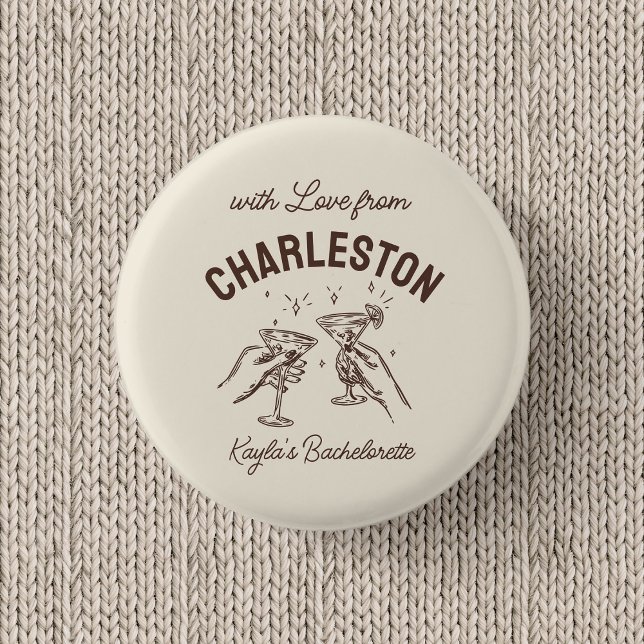 Anpassad med kärlek från destinationsmöhippan knapp (Skapare uppladdad)