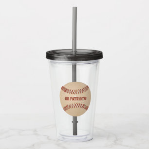 Anpassad meddelande Distressed Baseboll Take Away Mugg