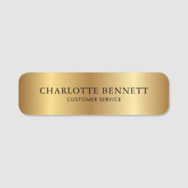 Anpassad Metallisk Guld Kontorsanställd Personal Namnbricka