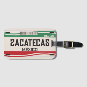 ANPASSAD MEXICO ZACATECAS CITY LISENCE PLATE BAGAGEBRICKA