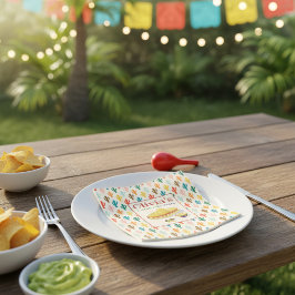 Anpassad mexikansk fiesta möhippafest pappersservett