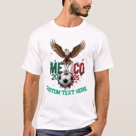 Anpassad Mexiko Nationellt Fotbollslag Fan T Shirt