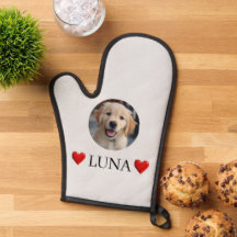 Anpassad Min Hund Foto & Namn Ugnshandsk