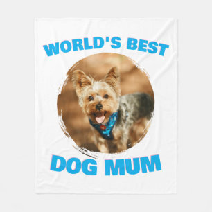 Anpassad Minimal Bästa Hund Katt Mamma Pappa Söt P Fleecefilt