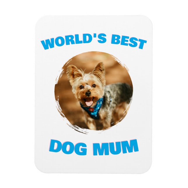 Anpassad Minimal Bästa Hund Katt Mamma Pappa Söt P Magnet (Vertikal)