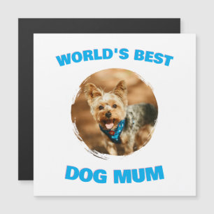 Anpassad Minimal Bästa Hund Katt Mamma Pappa Söt P Magnetisk Inbjudningskort