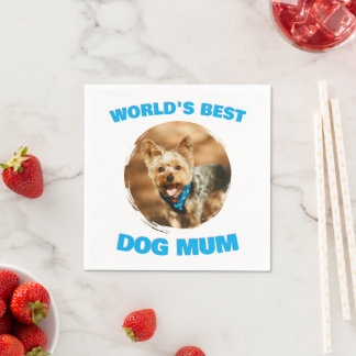 Anpassad Minimal Bästa Hund Katt Mamma Pappa Söt P Pappersservett