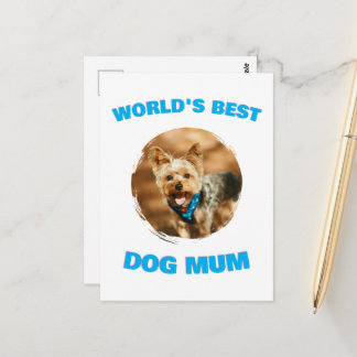 Anpassad Minimal Bästa Hund Katt Mamma Pappa Söt P Vykort