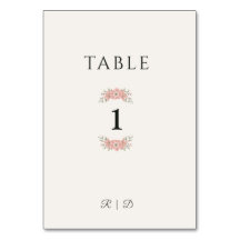 Anpassad Minimal Bröllopspresent Blush Garden