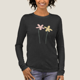 Anpassad minimalistisk blomskiss t-shirt – Modern 