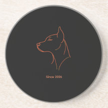 Anpassad minimalistisk dobermann
