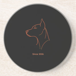 Anpassad minimalistisk dobermann underlägg