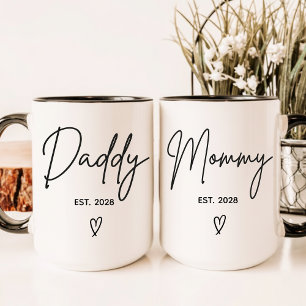 Anpassad minimalistisk fader-mugg för nya pappor o mugg