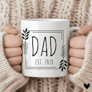 Anpassad minimalistisk fader-mugg som fadersdagspr kaffemugg