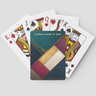 Anpassad minimalistisk geometrisk casinokort