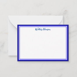 Anpassad Minimalistisk Kalligrafi Namn & Kant Mari Anteckningskort