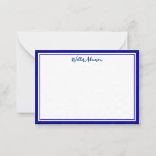 Anpassad Minimalistisk Kalligrafi Namn & Kant Mari Anteckningskort
