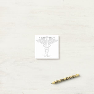 Anpassad minimalistisk medicinsk skola läkare exam post-it block