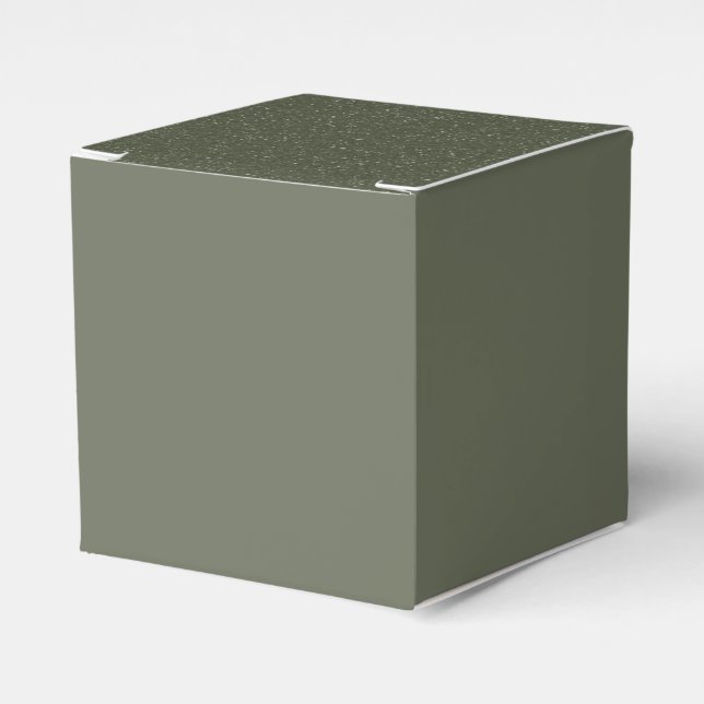 Anpassad minimalistisk moskapsel med texturerat lo presentaskar (Framsidan Sidan)