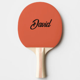 Anpassad minimalistisk skriptnamn i egen färg pingisracket