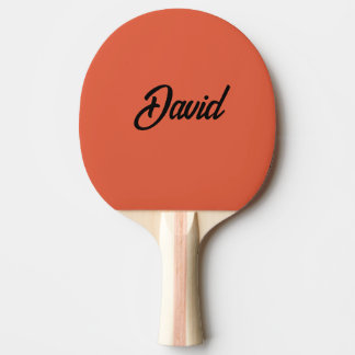 Anpassad minimalistisk skriptnamn i egen färg pingisracket