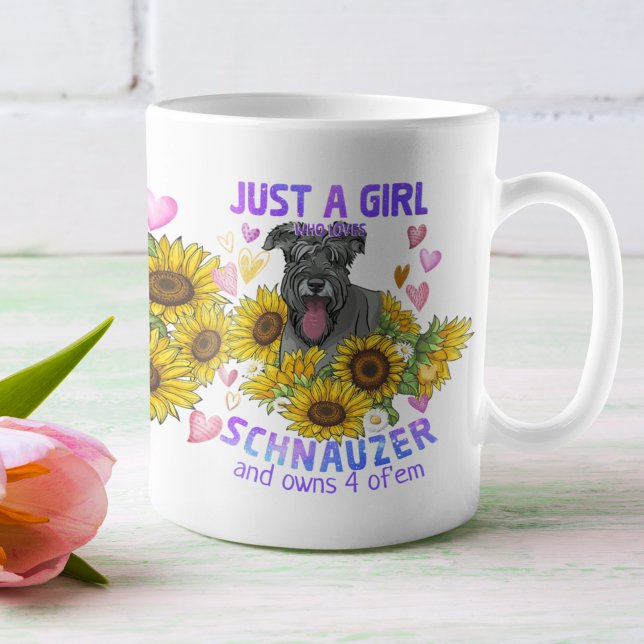 Anpassad minister Schnauzer Pet Hund aveln Mugg (Skapare uppladdad)