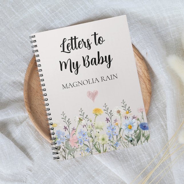 Anpassad minnesjournal Blommig missfallgåva  Anteckningsbok (Skapare uppladdad)