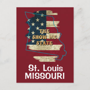 Anpassad Missouri statlig semester vykort