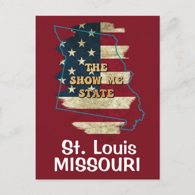 Anpassad Missouri statlig semester vykort (Framsida)