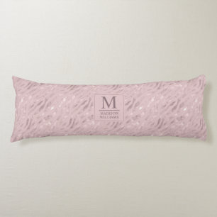 Anpassad Mjuk Rosa Pastell Rosa Guld Glitter Mönst Kroppskudde