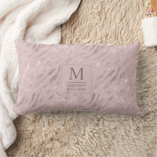 Anpassad Mjuk Rosa Pastell Rosa Guld Glitter Mönst Lumbarkudde