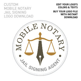 Anpassad mobil notarius Khaki Guld Logotyp Nedladd Poster