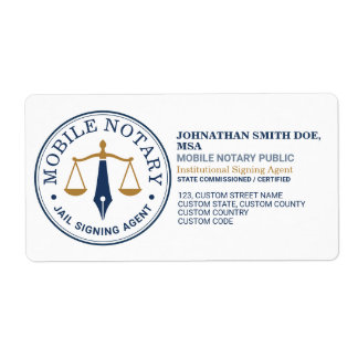 Anpassad mobil notarius legalt underskrift Navy Go Fraktsedel