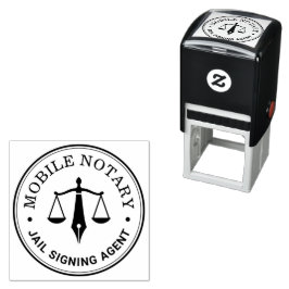 Anpassad mobil notarius logo stämpel för juridisk