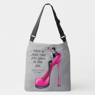 Anpassad mode Diva i Stiletto Rosa Axelväska