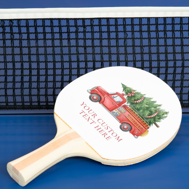 Anpassad modern brandman jul brandbil  pingisracket (Insitu)