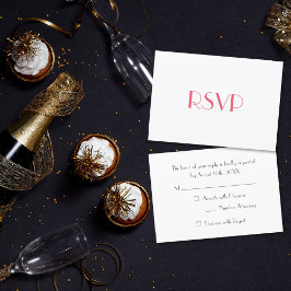 Anpassad Modern Elegant Fest RSVP Inbjudningskort