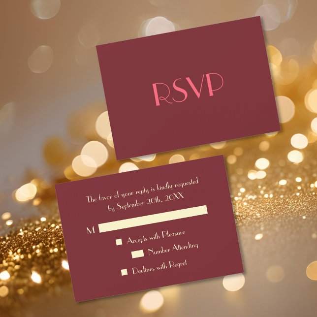 Anpassad modern elegant festlig RSVP-inbjudningsko OSA Kort (Custom Modern Elegant Party RSVP Invitation Card)