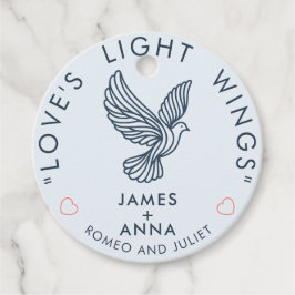 Anpassad Modern Elegant Par Stilig Hjärtats Citat Gåvor Etiketter