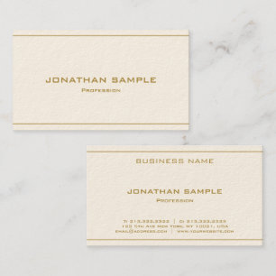 Anpassad Modern Elegant Professionell Guld Lyxig Visitkort