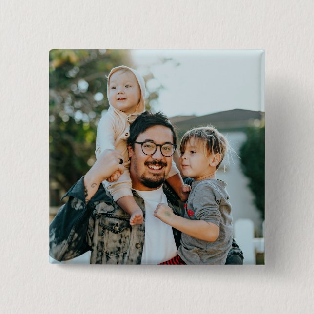 Anpassad modern familjefoto knapp (Framsida)