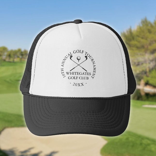 Anpassad Modern Golfklubbsturnering  Keps (Custom Modern Golf Club Tournament Trucker Hat)
