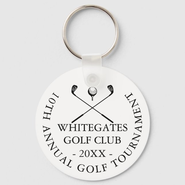 Anpassad Modern Klassisk Golfklubbturnering  Nyckelring (Framsida)