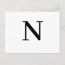 Anpassad Modern Minimalistisk Alfabet Design
